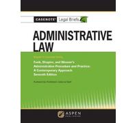 Casenote Legal Casenote Legal Briefs for Administrative Law, Keyed (Tascabile)