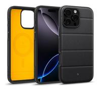 Caseology Athlex Mag Cover per iPhone 16 Pro Max [Texture arenaria per antigraffio] Cover magnetica di protezione anticaduta di grado militare per iPhone 16 Pro Max - Active Black