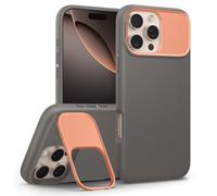 Caseology Nano Pop Mag Kickstand Cover per iPhone 16 Pro Max [Supporto in metallo per la protezione della fotocamera] Cover protettiva anticaduta di grado militare - Papaya Gray