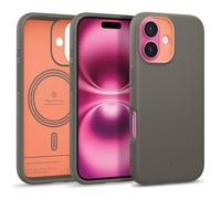 Caseology Nano Pop Mag per iPhone 16 Cover [Materiale morbido e senza polvere] Military Grade Drop Protection con Motivi di Presa Laterale Cover iPhone 16 - Papaya Gray