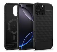 Caseology Parallax Mag Cover per iPhone 16 Pro Max [Cubo esagonale 3D ergonomico] Cover protettiva anticaduta magnetica di grado militare per iPhone 16 Pro Max - Matte Black