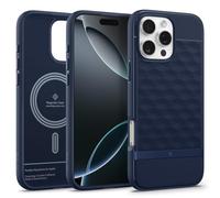 Caseology Parallax Mag - Custodia per iPhone 16 Pro Max [ergonomica 3D Hexa Cube] magnetica di grado militare per iPhone 16 Pro Max - Blu notte