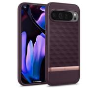 Caseology Parallax per Google Pixel 9 Pro XL Custodia, [Protezione anticaduta di grado militare] Custodia ergonomica 3D Hexa Cube per Google Pixel 9 Pro XL - Burgundy
