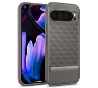 Caseology Parallax per Google Pixel 9 Pro XL Custodia, [Protezione anticaduta di grado militare] Custodia ergonomica 3D Hexa Cube per Google Pixel 9 Pro XL - Ash Gray