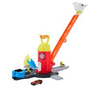 CASERMA DEI POMPIERI CITY SUPER CON CAMION E PISTA SCALA 40,6 CM GIOCO BAMBINI