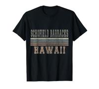 Caserma retrò Schofield Hawaii Maglietta con Stampa Grafica Economica