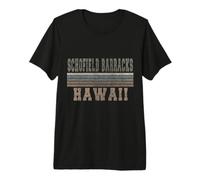 Caserma retrò Schofield Hawaii Maglietta Premium