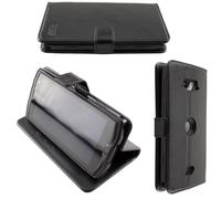 caseroxx Bookstyle-Case per Crosscall Core-M4 / M4 Go in nero + protettore Scher