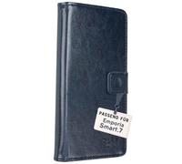 caseroxx Bookstyle-Case per Emporia SMART.ME7 / 7lite / 7mini, azzurro