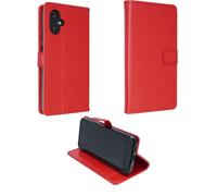 caseroxx Bookstyle-Case per SPC Zeus 2 Pro, rosso | Custodia a libro apribile con scomparti interni e protezione completa per l'uso quotidiano, in finta pelle