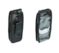 caseroxx Borsa in Pelle con Clip da Cintura Compatibile con Nokia 3210 (2024) da Vera Pelle, Borsa con Clip da Cintura e Finestra in Nero