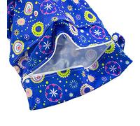 caseroxx Borsa per pannolini/Borsa bagnata/Borsa per cerniera avvolgente Dimensioni premium 2-Pocket, borsa da spiaggia per bambini Wet Bag/Borsa per pannolini Cosmo di fiori