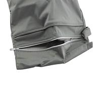 caseroxx Borsa per pannolini/Borsa bagnata/Borsa per cerniera avvolgente Dimensioni premium 2-Pocket, borsa da spiaggia per bambini Wet Bag/Borsa per pannolini grigio