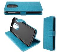 caseroxx Custodia compatibile con PEAQ PSP 500, Bookstyle, colore turchese