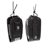 caseroxx Custodia con rilevatore radio compatibile con Airbus, Motorola Tetra Pager, ecc. [Custodia protettiva con passante per cintura e chiusura a cordoncino variabile in nero]