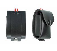 caseroxx Custodia con rilevatore radio per Swissphone BOSS/Res.Q - Custodia protettiva con apertura per display, clip per cintura e moschettone - robusta, nero