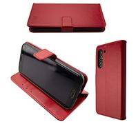 caseroxx Custodia libro per Doro 8080/8062, in finta pelle rosso, con chiusura magnetica e supporto interno