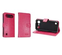 caseroxx Custodia libro per Doro Aurora A10/A11, in finta pelle fucsia, con chiusura magnetica e supporto interno