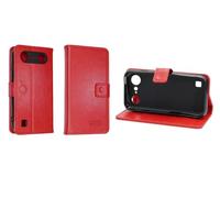 caseroxx Custodia libro per Doro Aurora A10/A11, in finta pelle rosso, con chiusura magnetica e supporto interno