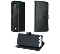 caseroxx Custodia libro per Doro Aurora A30/A31, in finta pelle nero, con chiusura magnetica e supporto interno