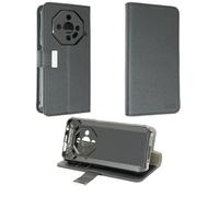 caseroxx Custodia libro per Ulefone Armor X16 Pro, in finta pelle nero, con chiusura magnetica e supporto interno