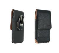 caseroxx Custodia per cellulare da esterno compatibile con Brondi Amico Vero 4G, nera con clip per cintura rimovibile e girevole