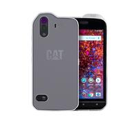 caseroxx TPU-Custodia per Cat S61 in bianco-transparente + Protettore Schermo