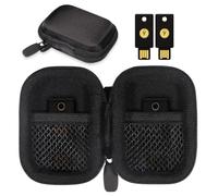 CaseSack Custodia per chiavi di sicurezza compatibile con Yubico YubiKey 5Ci NFC, 5Ci, NFC, 5 Nano, 5 NFC e Yubico 5C NFC, OnlyKey FIDO2, FIDO, U2F, Thetis, tasca a doppia rete per più chiavi di