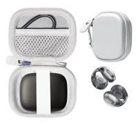 CaseSack Custodia per Soundcore C40i by Anker, auricolari aperti, cuffie clip-on (bianco)