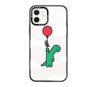 CASETiFY Custodia compatta per iPhone 12 [2 X grado militare testato contro le cadute/protezione da cadute da 4 piedi] - I'm Leaving This Planet - Nero trasparente