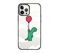 CASETiFY Custodia compatta per iPhone 12 Pro Max [2 X grado militare testato contro le cadute/protezione da cadute da 4 piedi] - I'm Leaving This Planet - Nero trasparente
