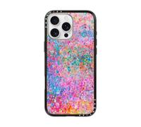 CASETiFY Custodia compatta per iPhone 16 Pro Max [sottile ed elegante/compatibile con Magsafe / 4 piedi 2X protezione dalle cadute di grado militare] - My Neon Summer - Nero trasparente