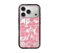 CASETiFY Custodia compatta per iPhone 17 Pro, sottile ed elegante, compatibile con ricarica wireless, 1,2 m, 2 protezioni contro le cadute di grado militare, colore: rosa paradiso del ghepardo - nero