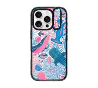 CASETiFY Impact Ring - Custodia con supporto per iPhone 16 Pro [cavalletto/2 m, 3X protezione contro le cadute di grado militare/compatibile con Magsafe] - Under The Sea - Nero trasparente