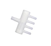 Casetlong 1/2 Pezzi in plastica 2 3 4 Vie connettori divisori for Tubi Flessibili for irrigazione raccordi distributori for Tubi dell'Acqua Pompa Aria Acquario deviatore di Gas(4 Heads,2pcs)