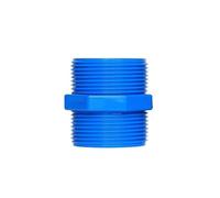 Casetlong 1 pz 1/2" 3/4" 1" 1-1/4" 1-1/2" BSP Filettatura Maschio Nipplo Esagonale Raccordo for Tubo in PVC Blu Adattatore di accoppiamento Connettore for Acqua(3/4")