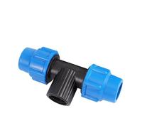 Casetlong 1 pz 1/2" 3/4" 1" PVC PE Tubo Tee Connettore Acqua Splitter DN20 DN25 DN32 Riduttore Tee Tubo Giunti a T(3I4 to 25mm)