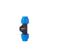 Casetlong 1 pz 1/2" 3/4" 1" PVC PE Tubo Tee Connettore Acqua Splitter DN20 DN25 DN32 Riduttore Tee Tubo Giunti a T(1I2 to 20mm)