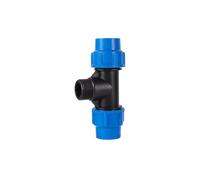 Casetlong 1 pz 1/2" 3/4" 1" PVC PE Tubo Tee Connettore Acqua Splitter DN20 DN25 DN32 Riduttore Tee Tubo Giunti a T(1 to 32mm)