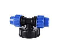 Casetlong 1 pz 20/25/32 mm Raccordo a T for Tubo in plastica PE, divisore d'Acqua, riduzione a T for Serbatoio d'Acqua IBC, Giunto a T, Adattatore for irrigazione da Giardino(25mm)