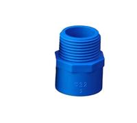 Casetlong 1 pz 20 mm 25 mm 32 mm 40 mm 50 mm ID x 1/2" 3/4" 1" 1-1/4" 1-1/2" BSP Filettatura Maschio Raccordo for Tubo in PVC connettore for Acqua(Blue,50mm-BSP1.5)