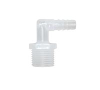 Casetlong 1 pz 6/8/10/12/13/14/16/18 mm Raccordo a Gomito for Tubo Flessibile, Raccordo for Tubo in plastica con raccordi filettati da 1/2 Pollice, Adattatore for irrigazione a Goccia(6MM)