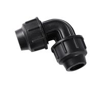Casetlong 1 pz DN20 DN25mm PE Tubo Raccordo a Gomito rapido Plastica 1/2" 3/4" Tubo 90 Gradi Giunto a bloccaggio rapido Raccordi for accoppiamento Acqua da Giardino(A)
