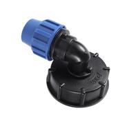 Casetlong 1 pz Giunti for Tubi for Serbatoio d'Acqua IBC S60 Tappo filettato Grosso 60 mm Filettatura Femmina for Adattatore Rubinetto di Uscita a Gomito for Serbatoio d'Acqua 20/25/32 mm(32mm)