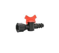 Casetlong 1 Rubinetto da Giardino da 1/2 3/4 Femmina a 1/2 3/4" valvola for irrigazione Tubo PE 16 mm 20 mm portagomma da Giardino valvola in Miniatura Gru(3I4 to 3I4 Hose)