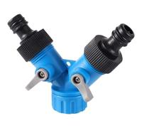 Casetlong 1 valvola di derivazione con Filettatura Femmina da 3/4'', connettore rapido a Forma di Y, Sistema di irrigazione da Giardino, divisore d'Acqua, Controller for Lavaggio Auto