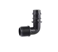 Casetlong 10 Pezzi 1/2" 3/4" Raccordo a Gomito filettato Maschio DN16 DN20 90 Gradi Raccordi for Tubi di microirrigazione da Giardino Raccordi for Acqua piegati ad Angolo(1I2 to DN20)