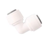 Casetlong 10 Pezzi 1/4" Slip Lock Quick Access connettore for Acqua da Giardino Tee Gomito Dritto connettore for Tubo in PE Filtro Acqua Parti for osmosi inversa(Elbow)