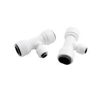 Casetlong 10 Pezzi da 1/2'' a 1/4'' Raccordo a T Raccordo rapido for Sistema di Acqua RO Giunto a T Spingere for collegare Tubi da 13 a 6,5 mm