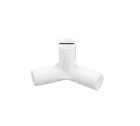 Casetlong 5 Pezzi di Diametro Interno 12 mm, Gomito Dritto, connettore a T a 4 Vie, 60, 90, 120, 135 Gradi, connettore in PVC, Adattatore for Montaggio Tenda Armadio Fai da Te(135 Degree Tee)